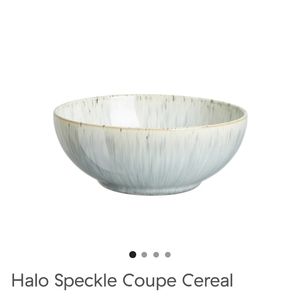 NWT Denby Halo Speckle Coupe Cereal Bowl